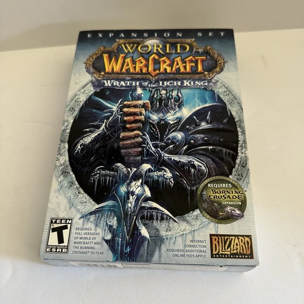 WORLD OF WARCRAFT WRATH‎ OF THE LICH KING PC CD-ROM 2008 EXPANSION SET COMPLETE